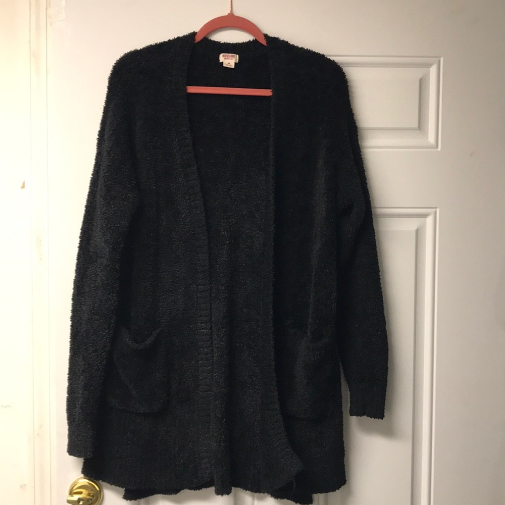 COZIEST black cardigan ever!